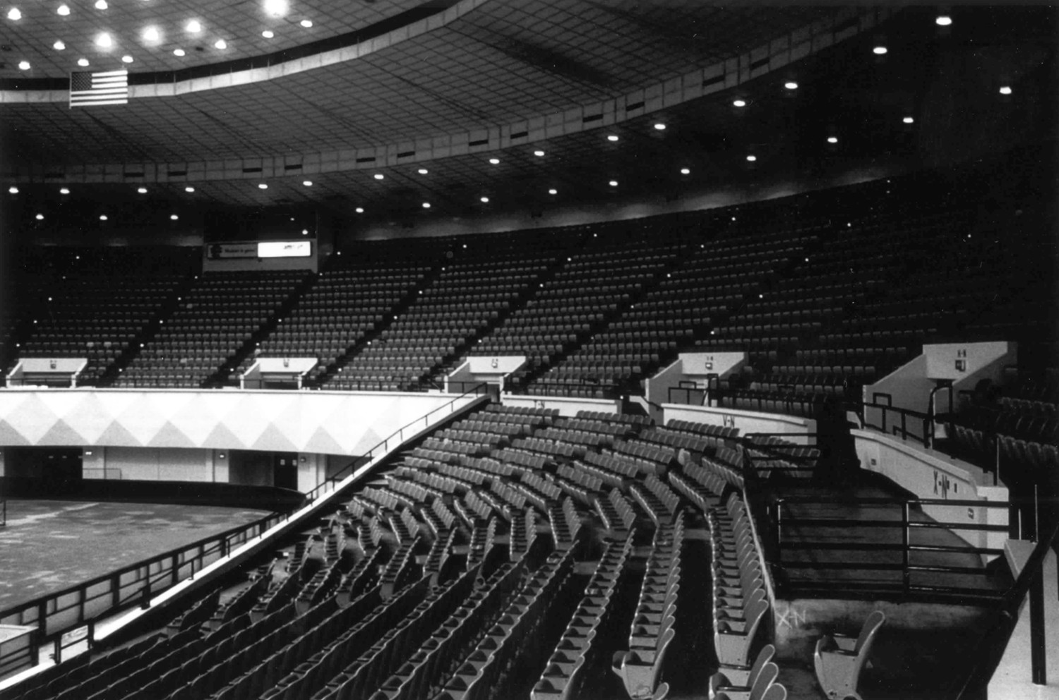 Mid-South Coliseum, Memphis Tennessee Arena seating detail (2000)