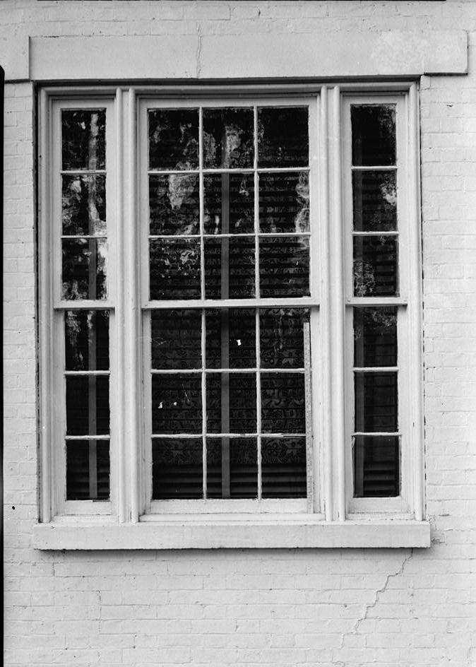 The Hermitage - Andrew Jackson House, Nashville Tennessee 1936 EXTERIOR ELEVATION FRONT WINDOW DINING ROOM AND GENERAL JACKSON'S LIBRARY.