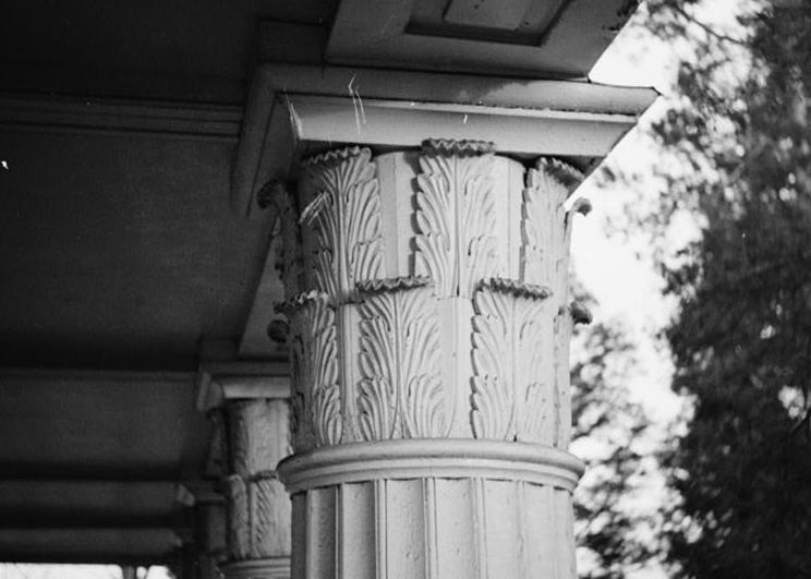 The Hermitage - Andrew Jackson House, Nashville Tennessee 1936 DETAIL OF COLUMN CAPITALS- FRONT PORTICO.