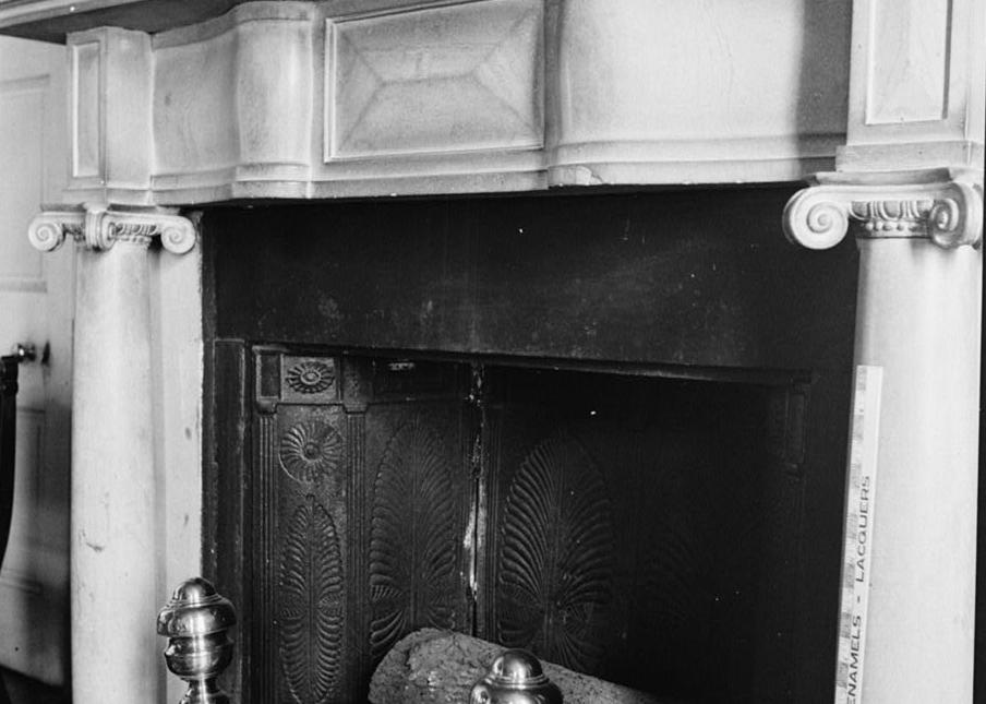 The Hermitage - Andrew Jackson House, Nashville Tennessee 1936 MANTLE IN REAR PARLOR.