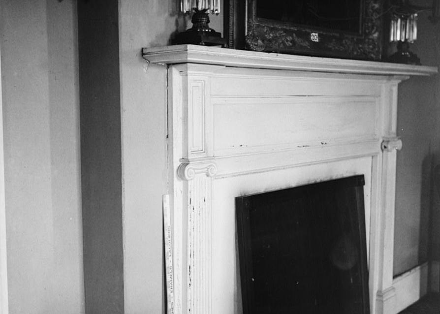 The Hermitage - Andrew Jackson House, Nashville Tennessee 1936 MANTLE IN GENERAL JACKSON'S LIBRARY.