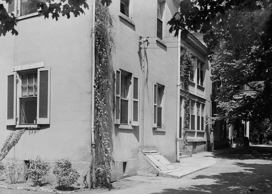 Belle Meade Plantation Mansion, Nashville Tennessee 1940 WALL DETAIL, FROM SOUTHWEST.