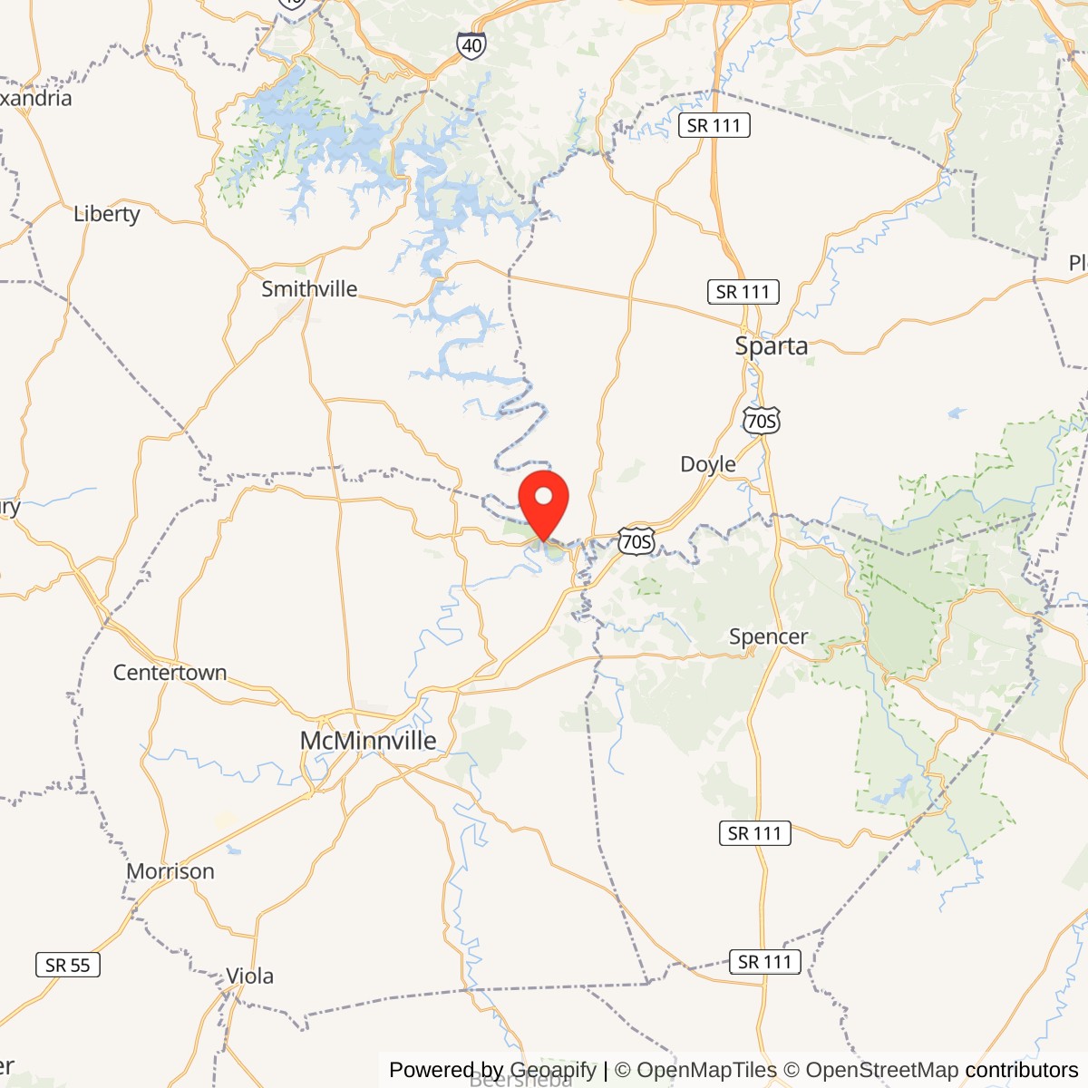 Great Falls Hydroelectric Station Location Map