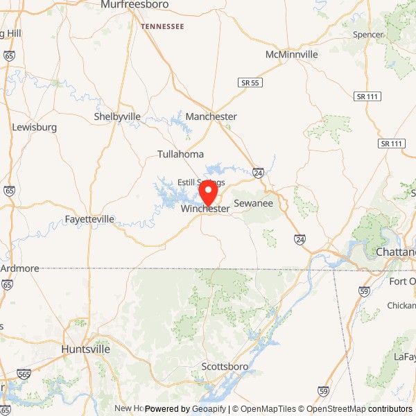 Hundred Oaks Mansion Location Map