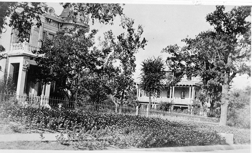 John H Houghton House, Austin Texas date unknown J.H. HOUGHTON HOUSE (LEFT) AND TAYLOR-HUNNICUTT HOUSE (RIGHT)