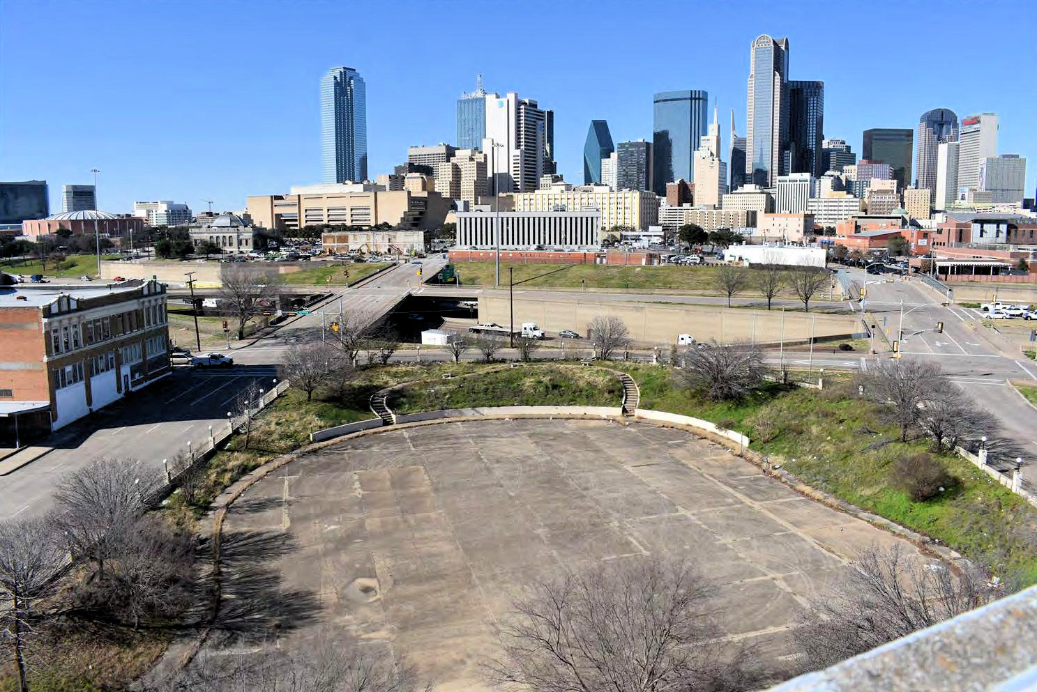 Ambassador Hotel, Dallas Texas West Site View from Roof (2019)