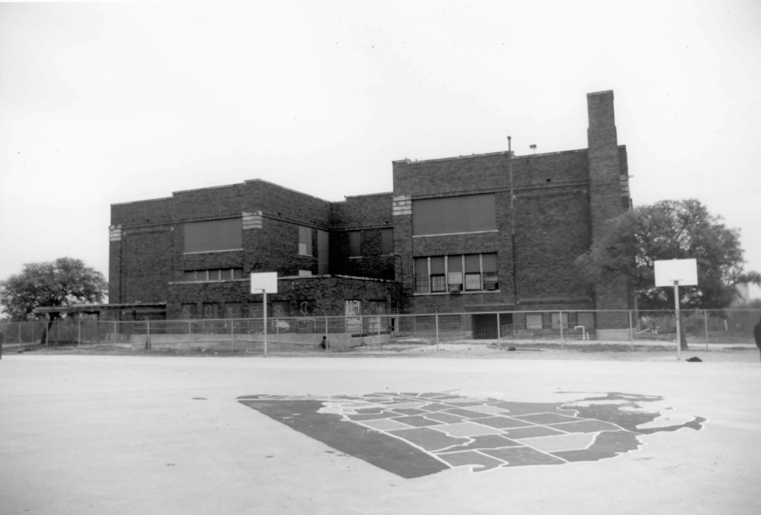 North Fort Worth High School, Fort Worth Texas North elevation (1994)