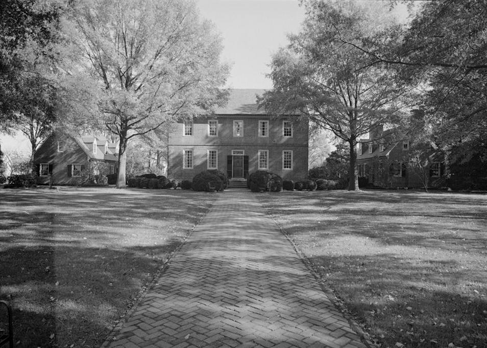 Kenmore House, Fredericksburg Virginia 1984  WEST FRONT FROM DISTANCE