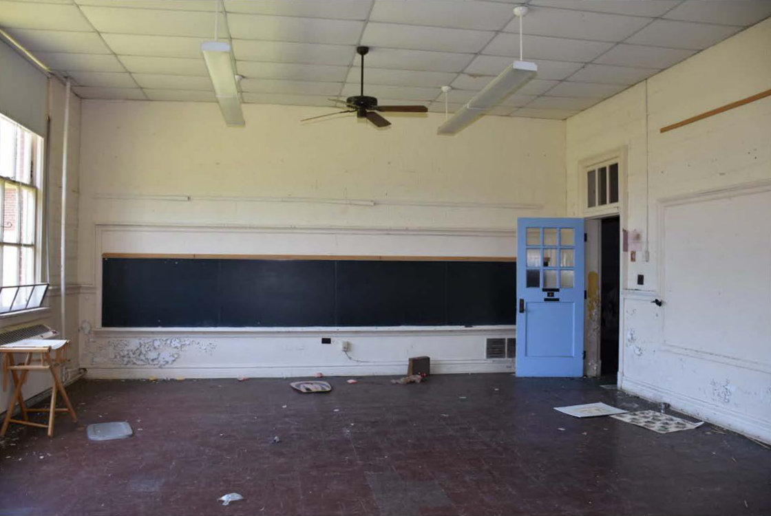 John Groom Elementary School, South Hill Virginia South classroom in west wing (2017)
