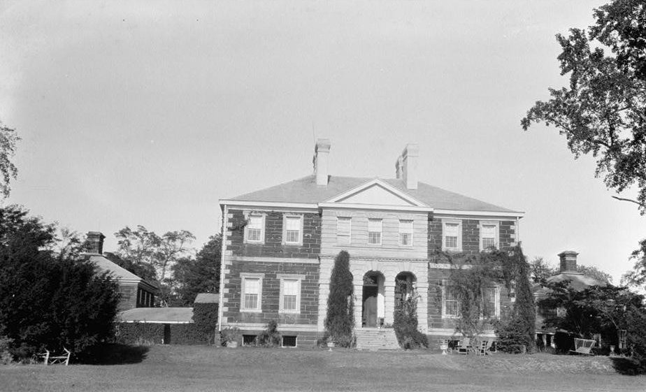 Mount Airy Plantation, Warsaw Virginia View from south (1971)