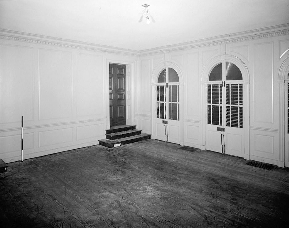 Carters Grove Mansion, Williamsburg Virginia 1975 NEW ROOM LOOKING SOUTHEAST, WEST CONNECTION, FIRST FLOOR