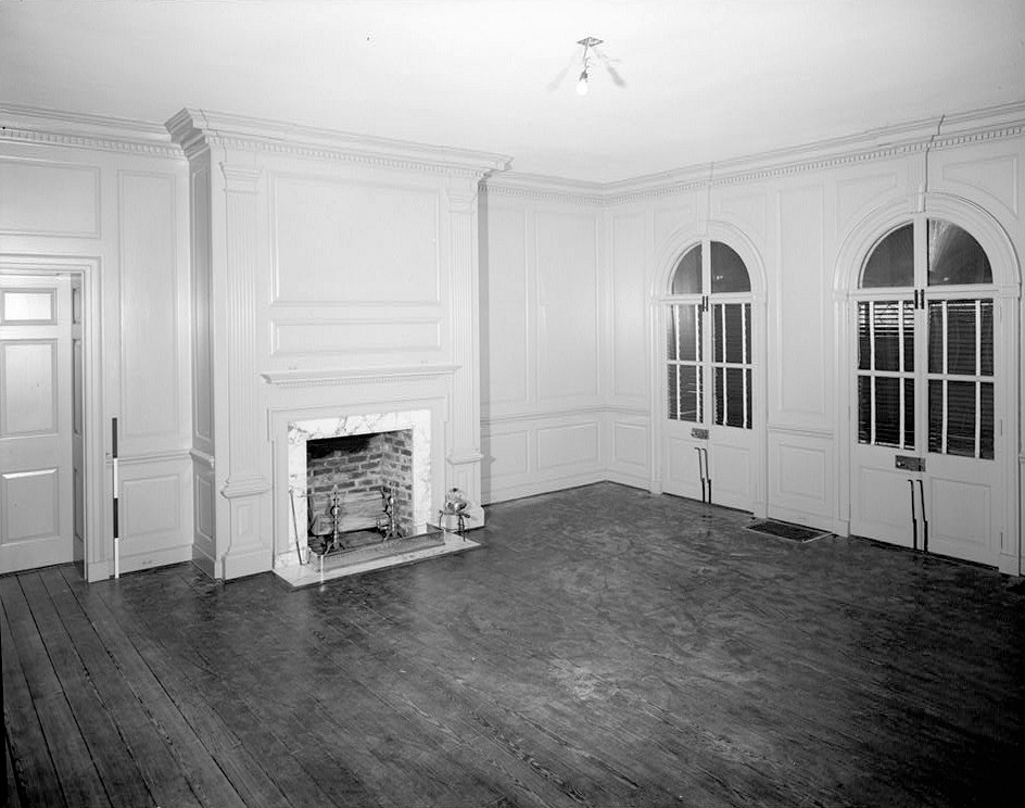 Carters Grove Mansion, Williamsburg Virginia 1975 NEW ROOM LOOKING NORTHWEST, WEST CONNECTION, FIRST FLOOR