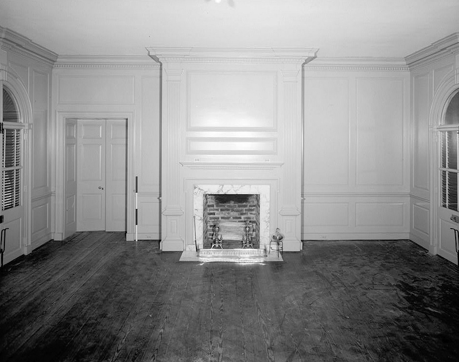 Carters Grove Mansion, Williamsburg Virginia 1975 NEW ROOM LOOKING WEST, WEST CONNECTION, FIRST FLOOR