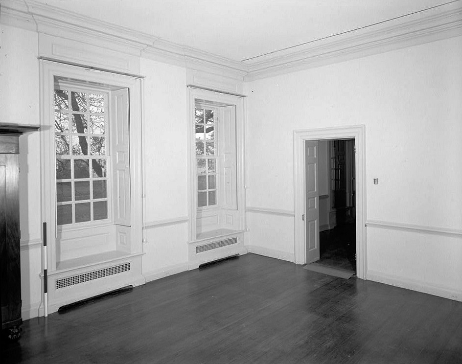 Carters Grove Mansion, Williamsburg Virginia 1975 SOUTHEAST ROOM LOOKING SOUTHWEST, MAIN HOUSE, SECOND FLOOR