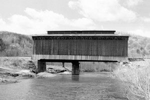 Fisher Covered Railroad Bridge - Chub Bridge, Wolcott Vermont