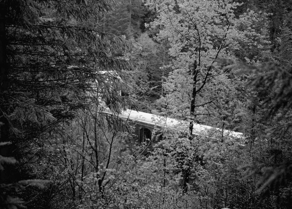 Cedar Falls Hydroelectric Works, Cedar Falls Road, Cedar Falls Washington LOWER GATEHOUSE, LOOKING SOUTH (1986)