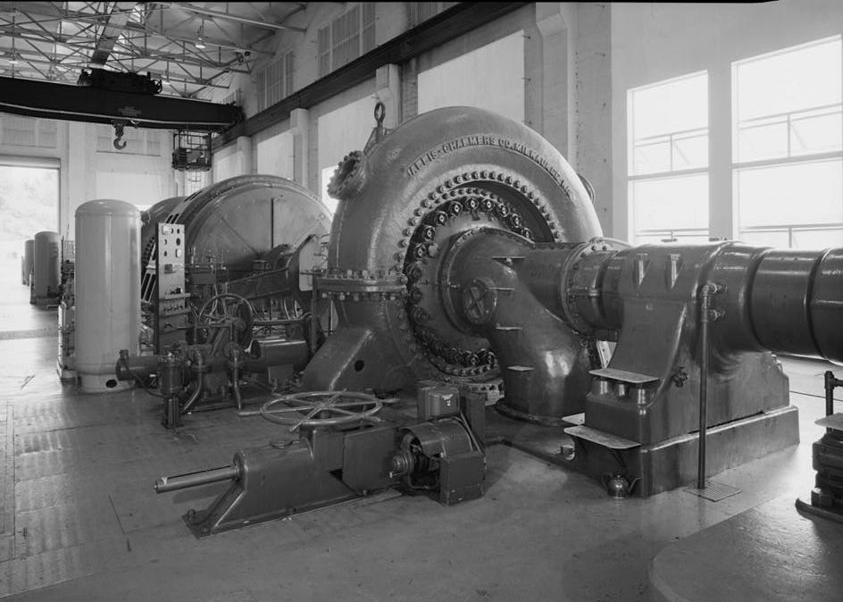 Puget Sound Power & Light Company, White River Hydroelectric Project, Dieringer Washington Butterfly valve for turbine unit no. 2 (1989)