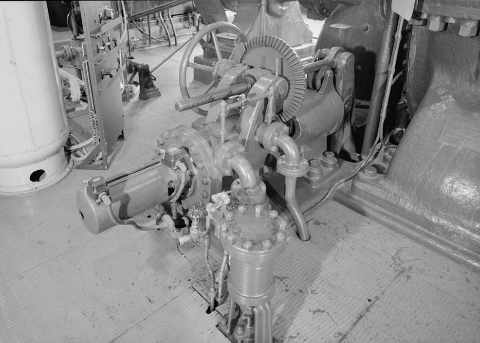 Puget Sound Power & Light Company, White River Hydroelectric Project, Dieringer Washington Turbine valve unit no. 2, looking southwest (1989)