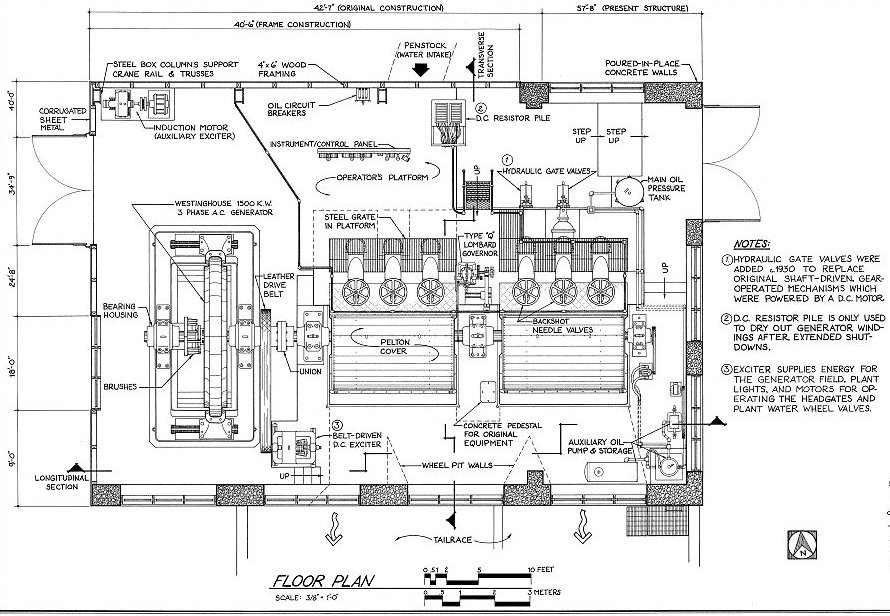 Nooksack Falls Hydroelectric Plant, Glacier Washington Power Plant Floor Plan