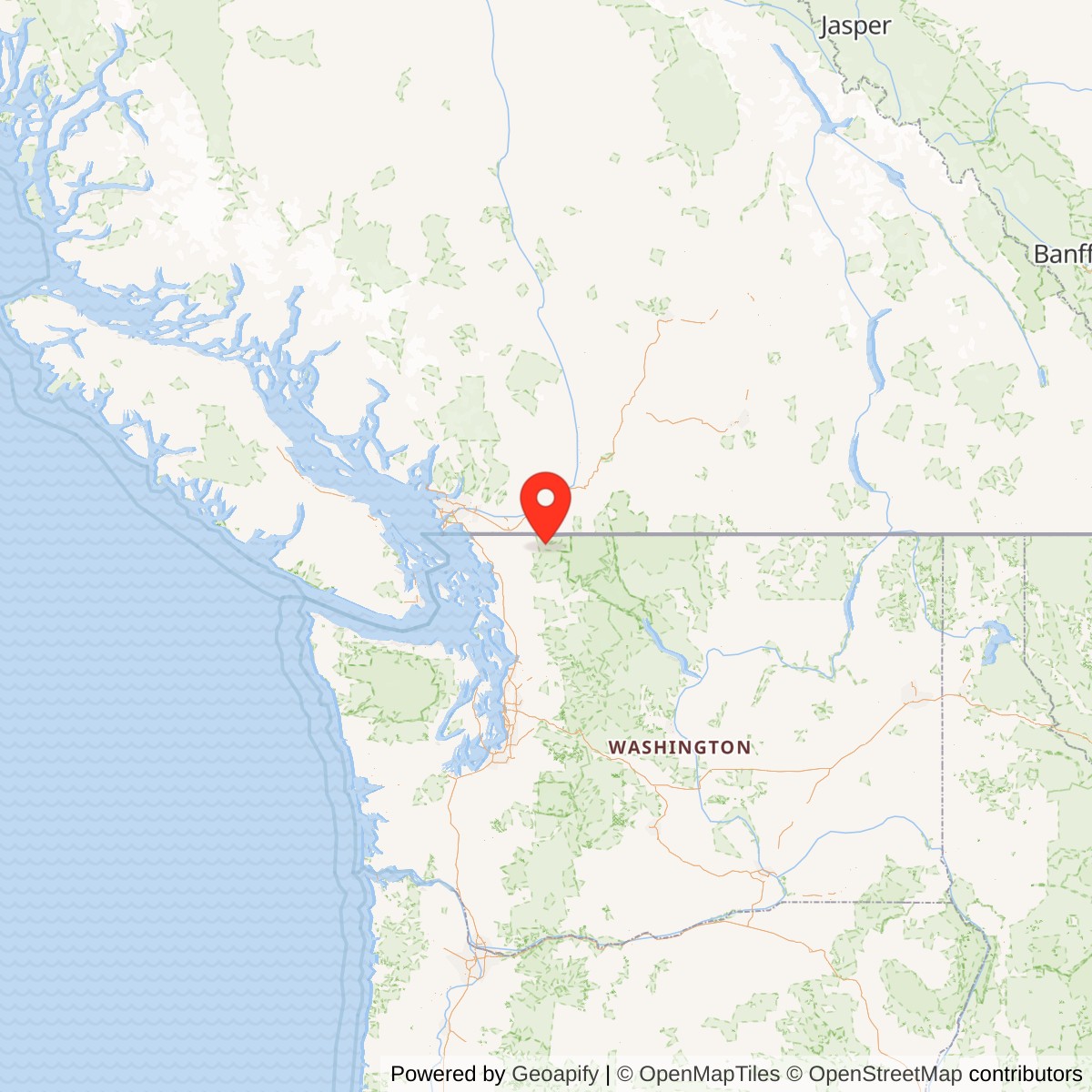 Nooksack Falls Hydroelectric Plant State Map