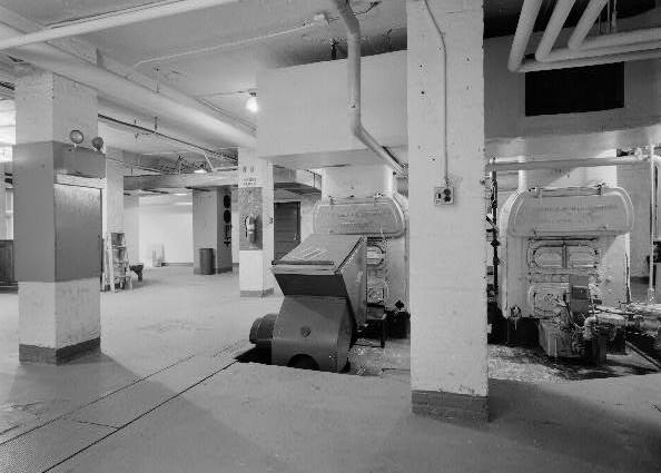 United States Post Office and Courthouse, Yakima, Washington BOILER ROOM, LOOKING WEST FROM NORTHEAST CORNER