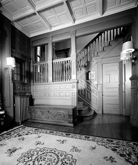 W. Taylor Birch House, Washington DC 1968 MAIN STAIRHALL LOOKING EAST