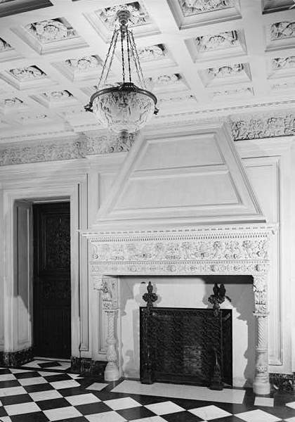 Clarence Moore House (Canadian Chancery), Washington DC 1972 GROUND-FLOOR ENTRANCE HALL