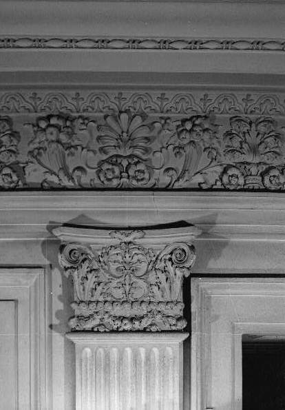Clarence Moore House (Canadian Chancery), Washington DC 1972 CORNICE DETAIL, ENTRANCE HALL