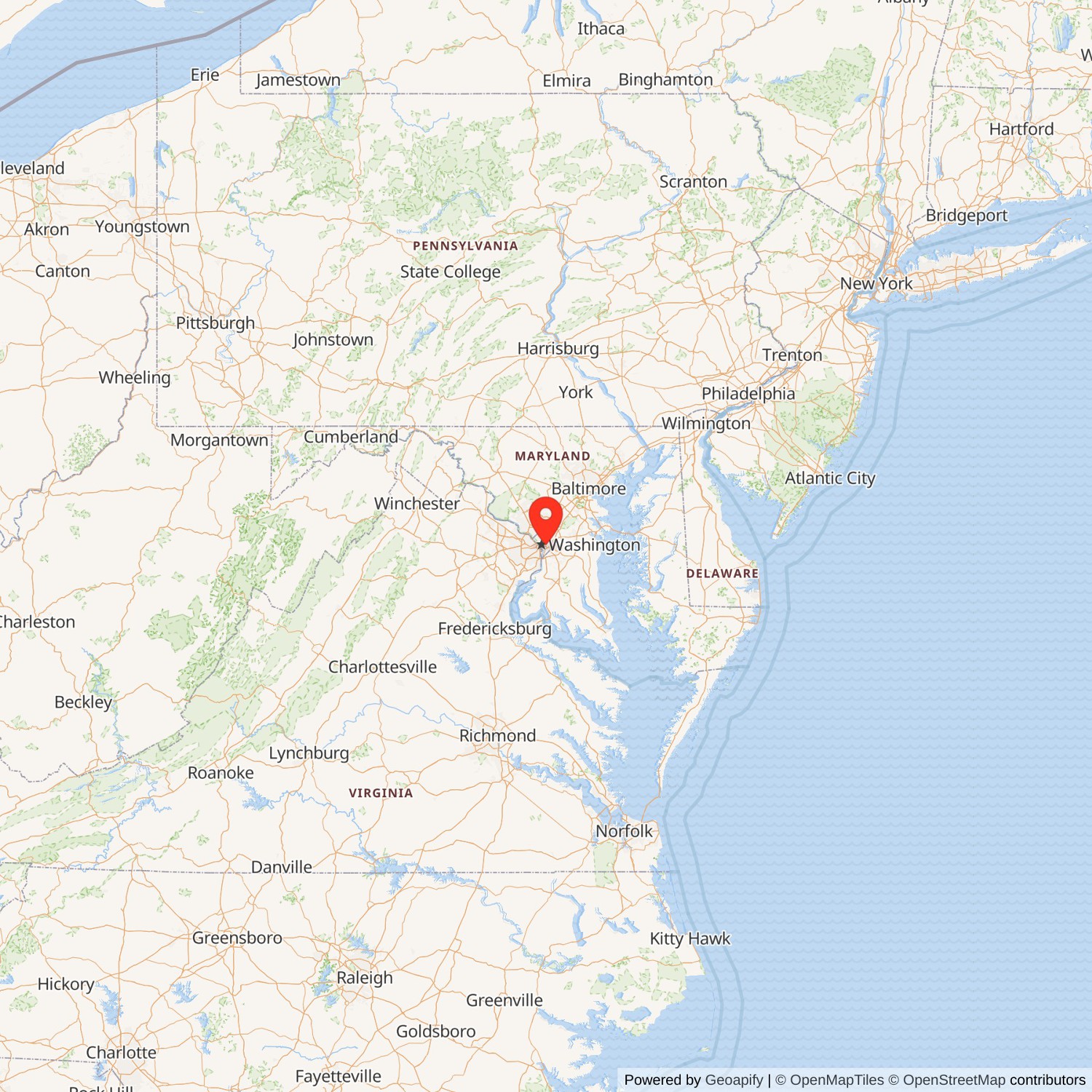 Lansburgh's Department Store State Map