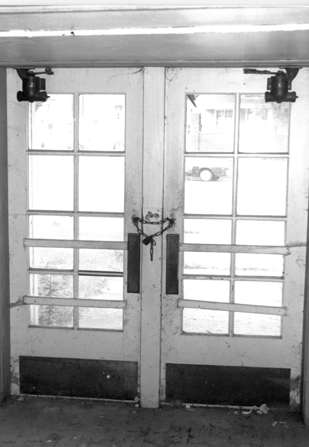 Edgerton Public Grade Schools, Edgerton Wisconsin Building 1. North entry door detail (1986)