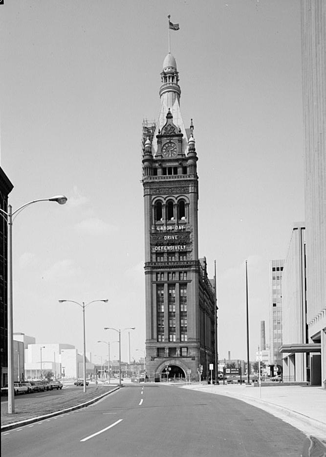 City Hall, Milwaukee Wisconsin View from south of south front (1978)