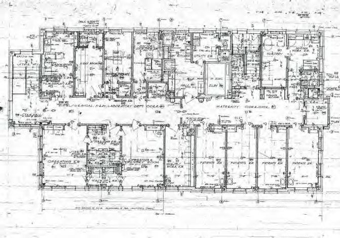 Saint Anthony Hospital, Milwaukee Wisconsin Original hospital fifth floor plan 