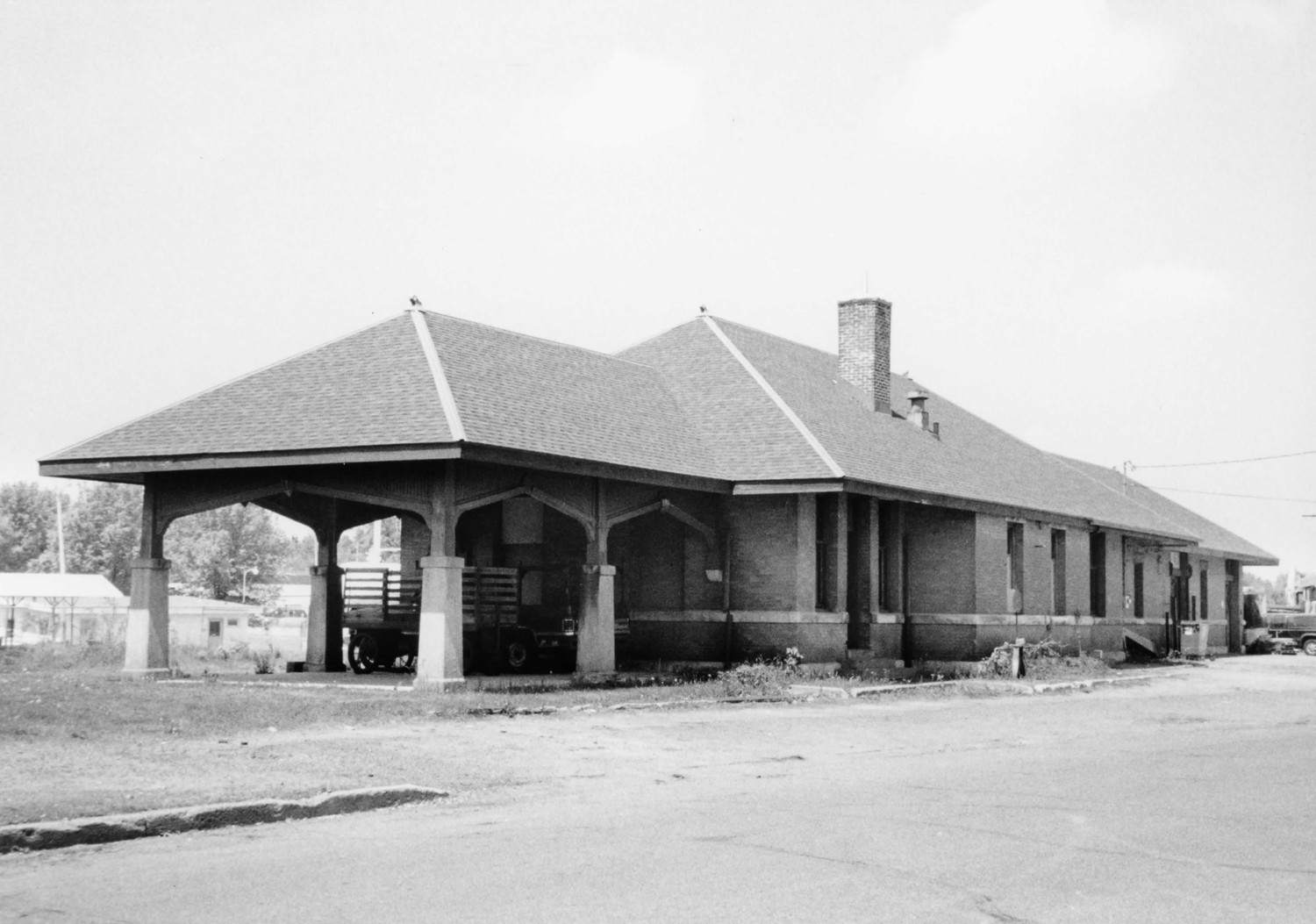 Omaha Station - Rice Lake Depot, Rice Lake Wisconsin Town side, looking northwest (2006)