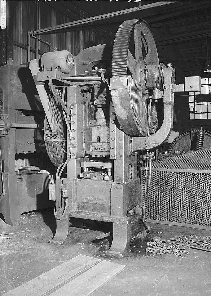 Warwood Tool Company, Wheeling West Virginia INTERIOR VIEW, BLISS PRESS 1990