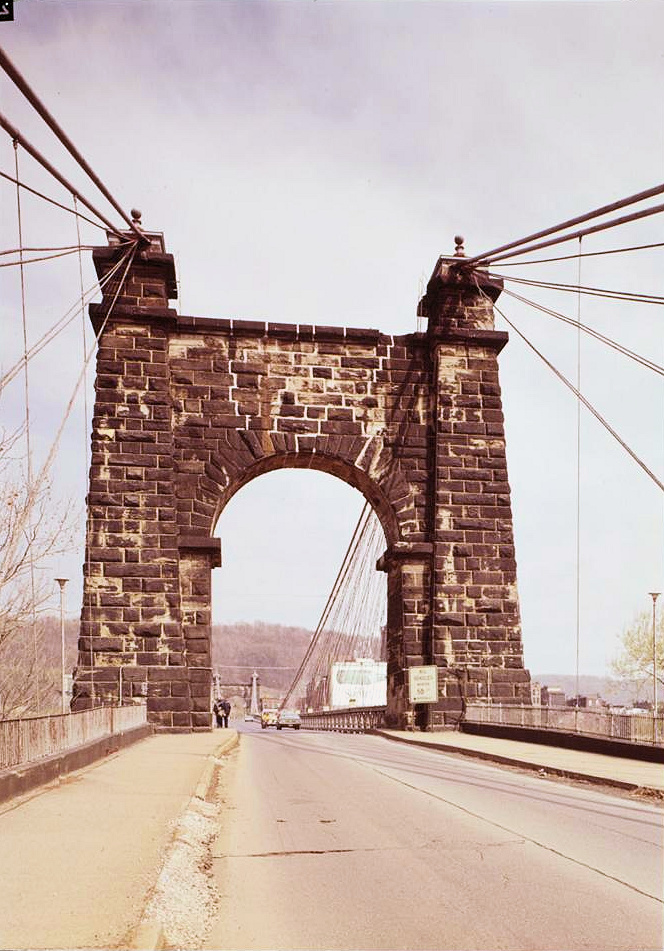 Wheeling Suspension Bridge, Wheeling West Virginia 